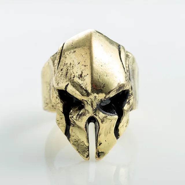 Spartan Hero Helmet Mask Punk Ring - Concordia Style Boutique