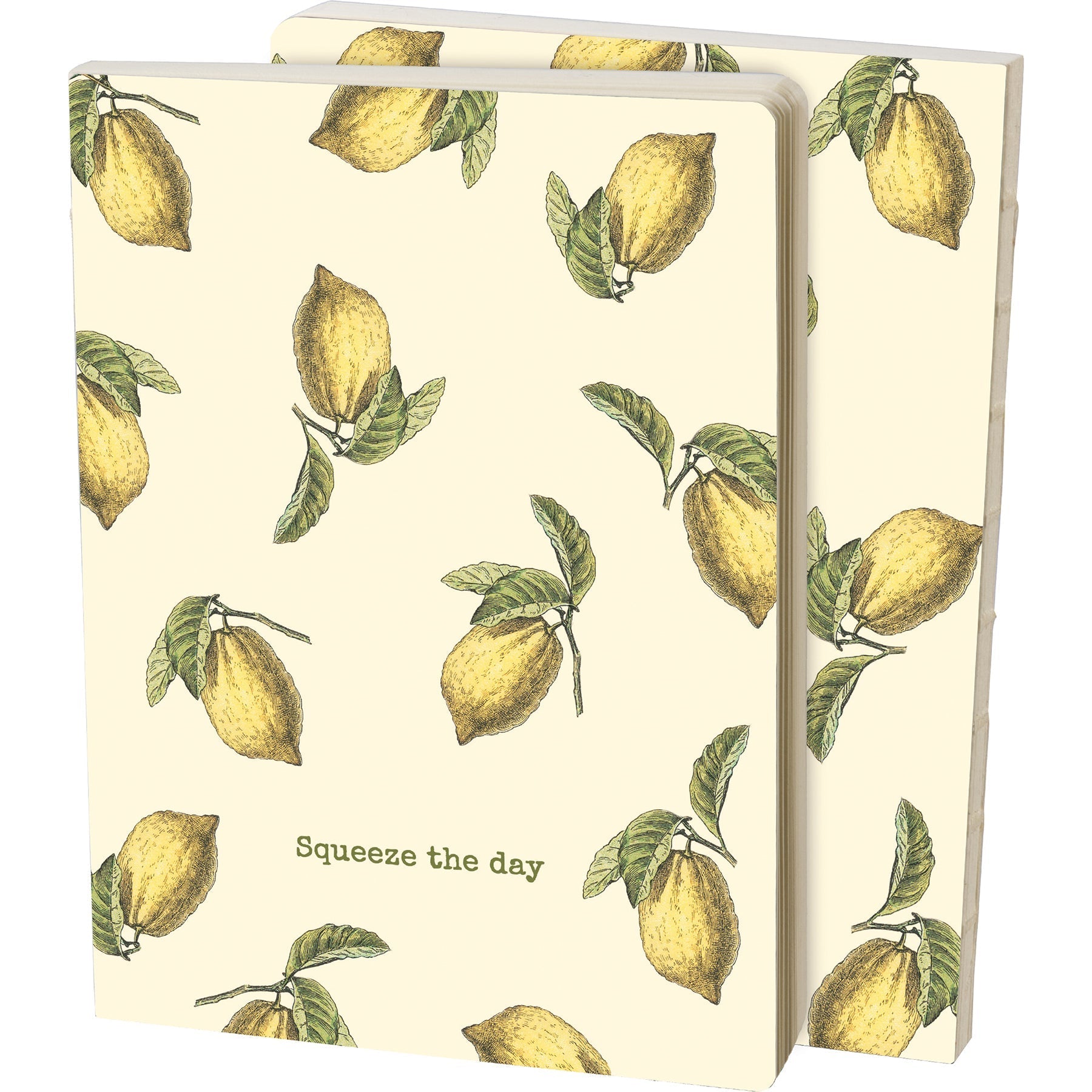 Squeeze The Day Journal | Lemon Designs Double-sided 160 Lined Pages Notebook - Concordia Style Boutique