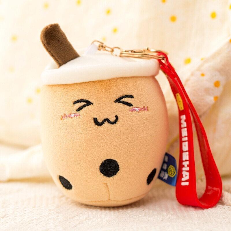 Boba Plush Keychain 3 pcs Set for Car Keys and Kawaii Gift Lovers