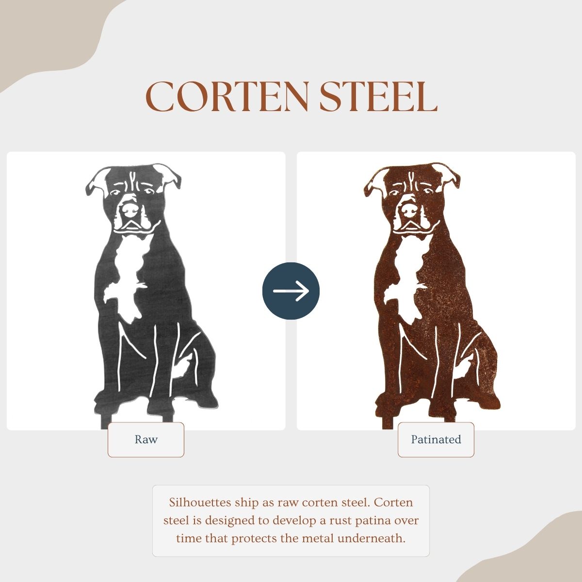 American Staffordshire Terrier Metal Art – Handcrafted Dog Décor