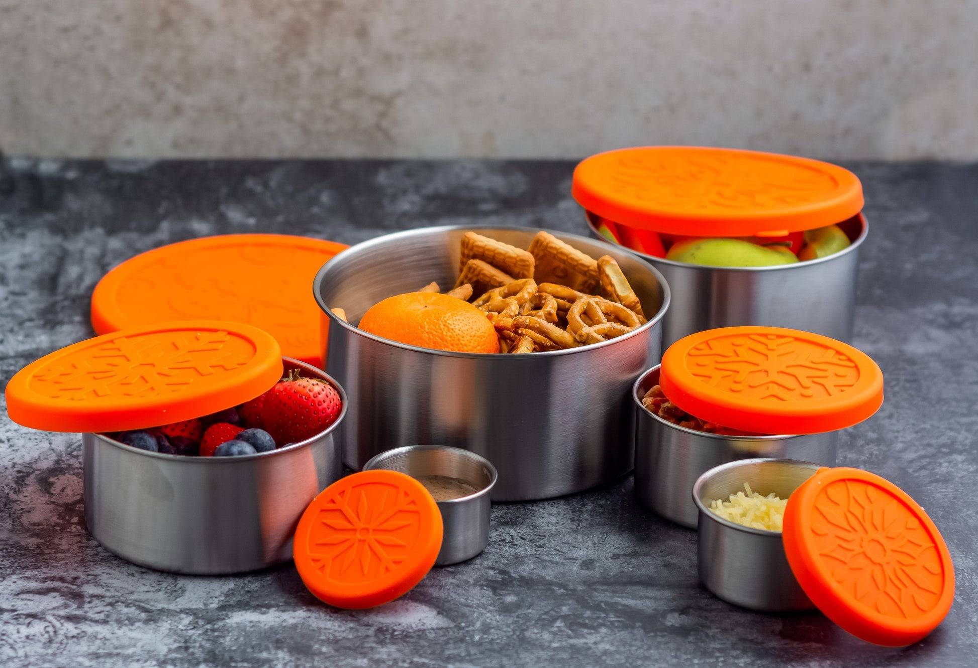 Stainless Steel Lunch Box, 6 Pc Set, Leak Proof, 78 Oz - Concordia Style Boutique