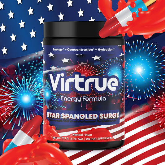 Star Spangled Surge Pre-Workout Energy Powder + Focus Boost & Hydration | Sugar Free - Concordia Style Boutique