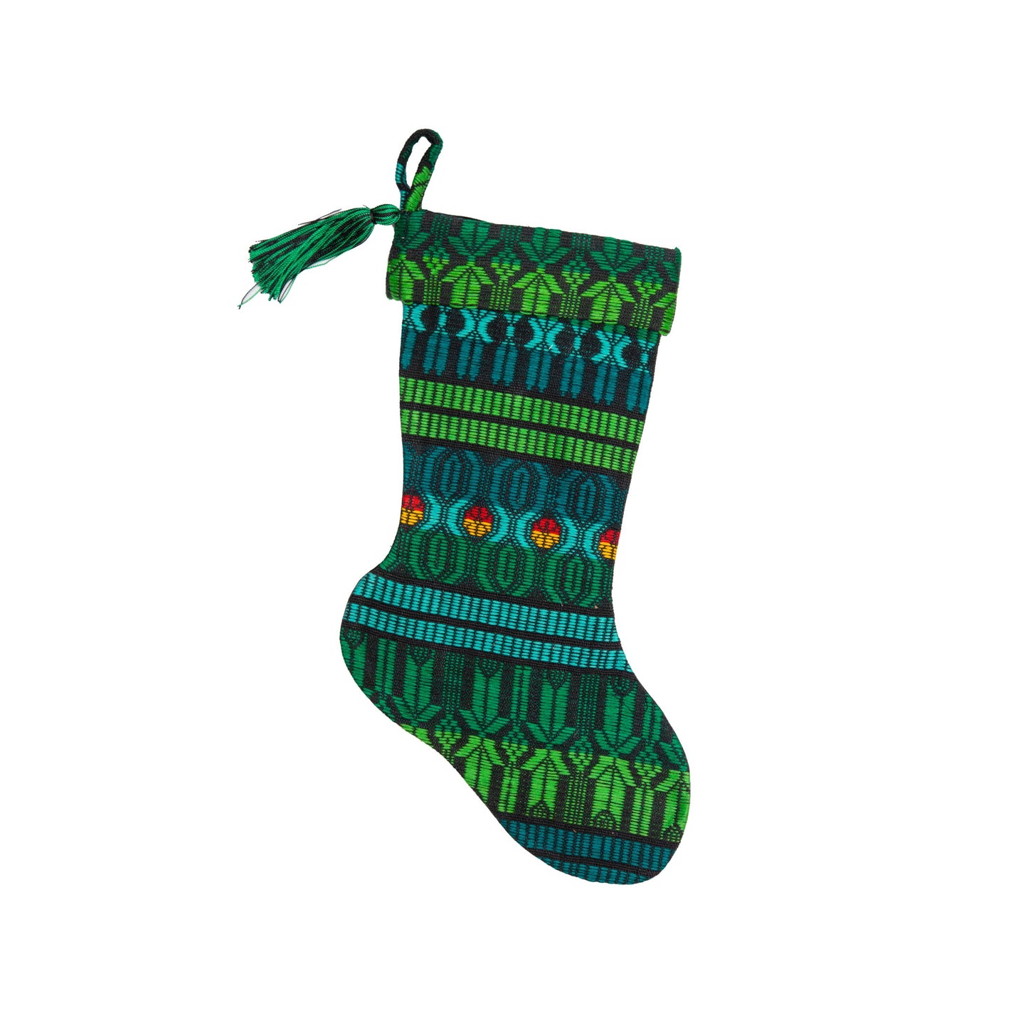Guatemalan Brocade Christmas Stocking - Concordia Style Boutique