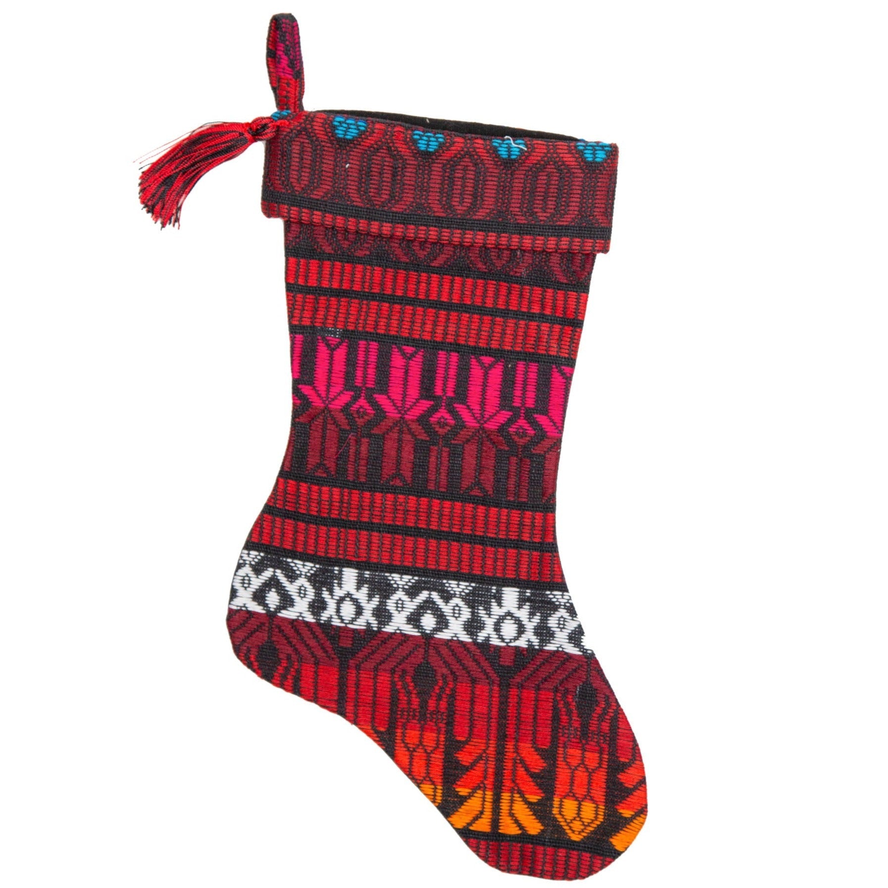 Guatemalan Brocade Christmas Stocking - Concordia Style Boutique
