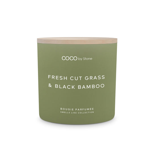 15oz Smells Like Fresh Cut Grass & Black Bamboo Candle