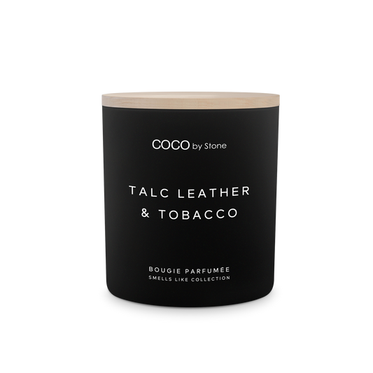11oz Smells Like Talc Leather & Tobacco Candle