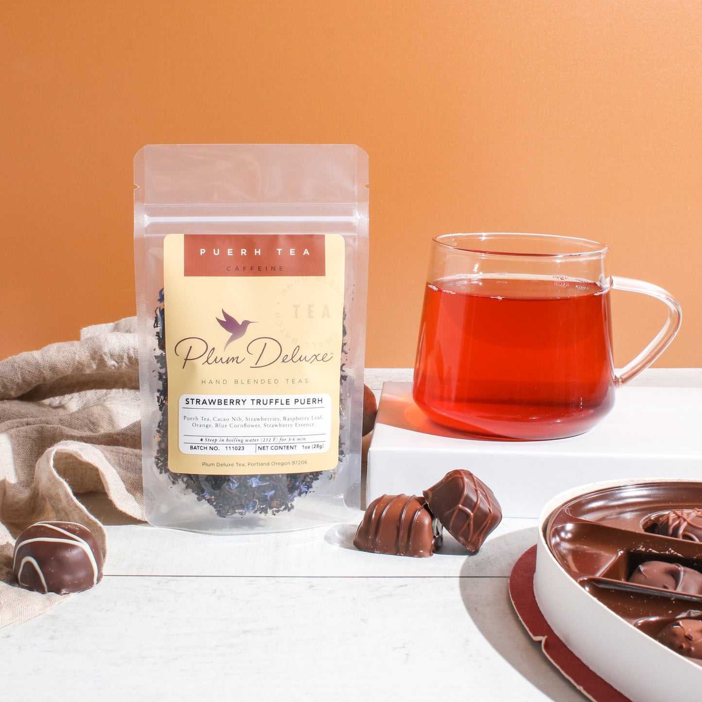 Strawberry Truffle Puerh Tea (Strawberry / Chocolate / Orange) - Concordia Style Boutique