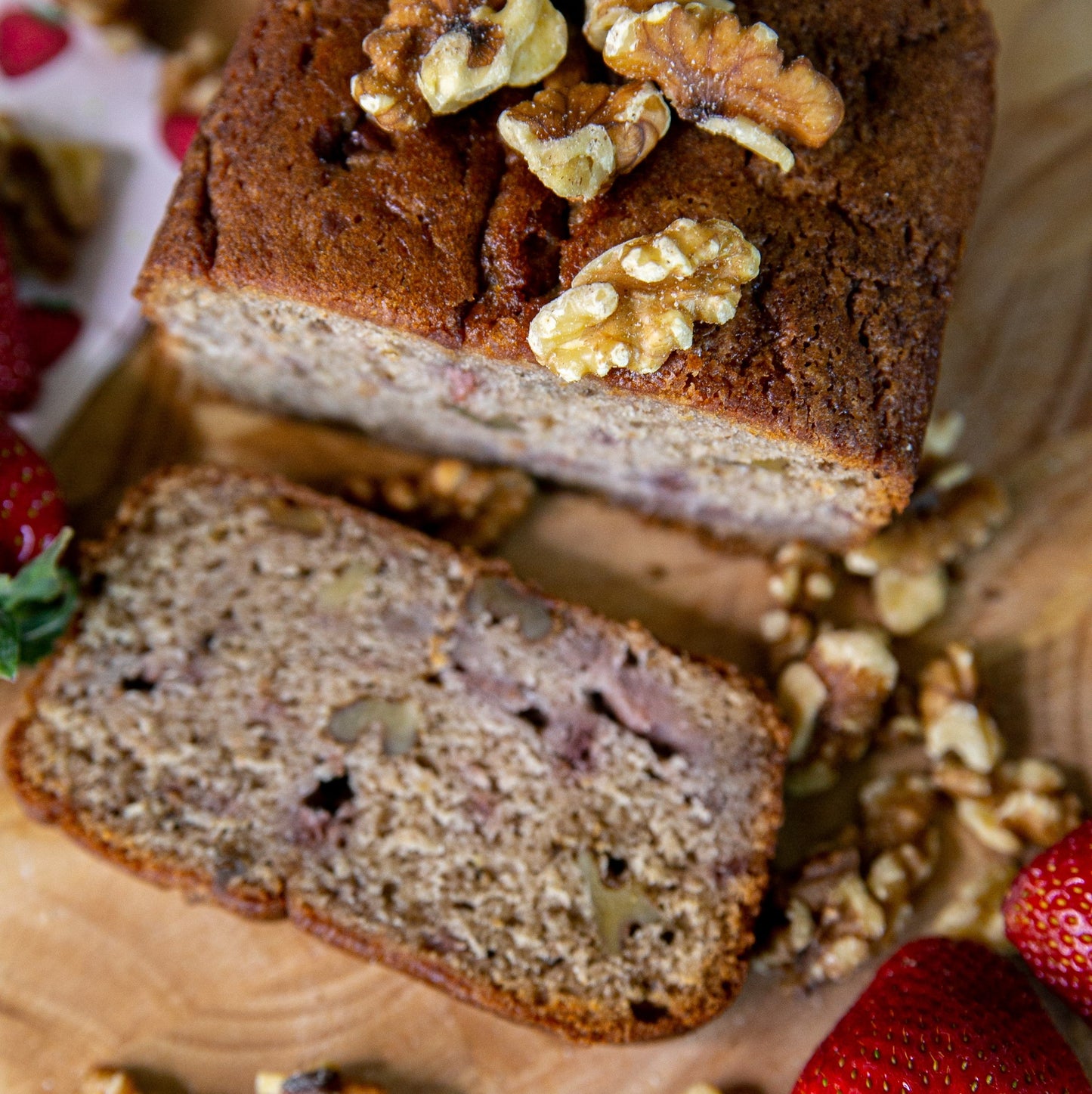 Strawberry Walnut Cake - Vegan - Concordia Style Boutique