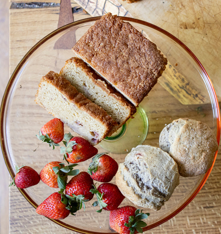Strawberry Vanilla Cream Cake - Gluten Free - Concordia Style Boutique