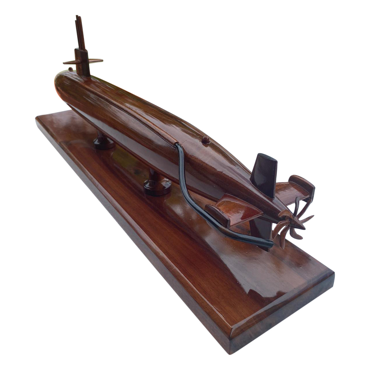 Sturgeon Class Submarine Mahogany Wood Desktop Model