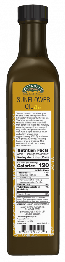 Sunflower Oil, Organic - Concordia Style Boutique