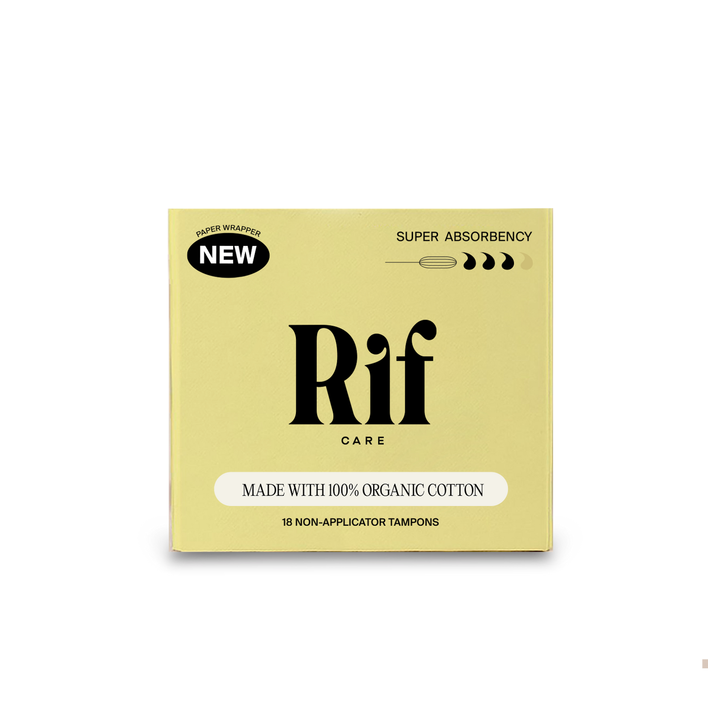 Organic Cotton Non-Applicator Tampons Super Absorbency - Concordia Style Boutique