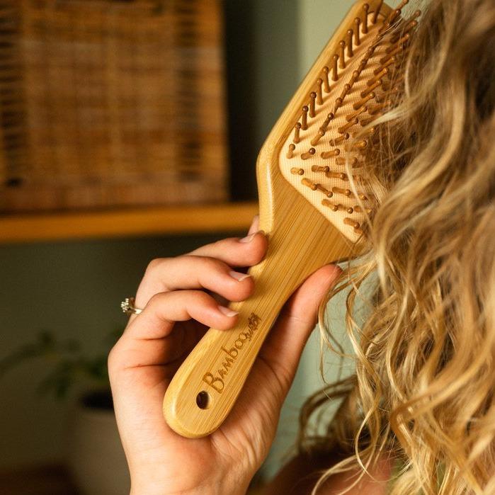 Bamboo Paddle Hair Brush | Classic Handle - Concordia Style Boutique