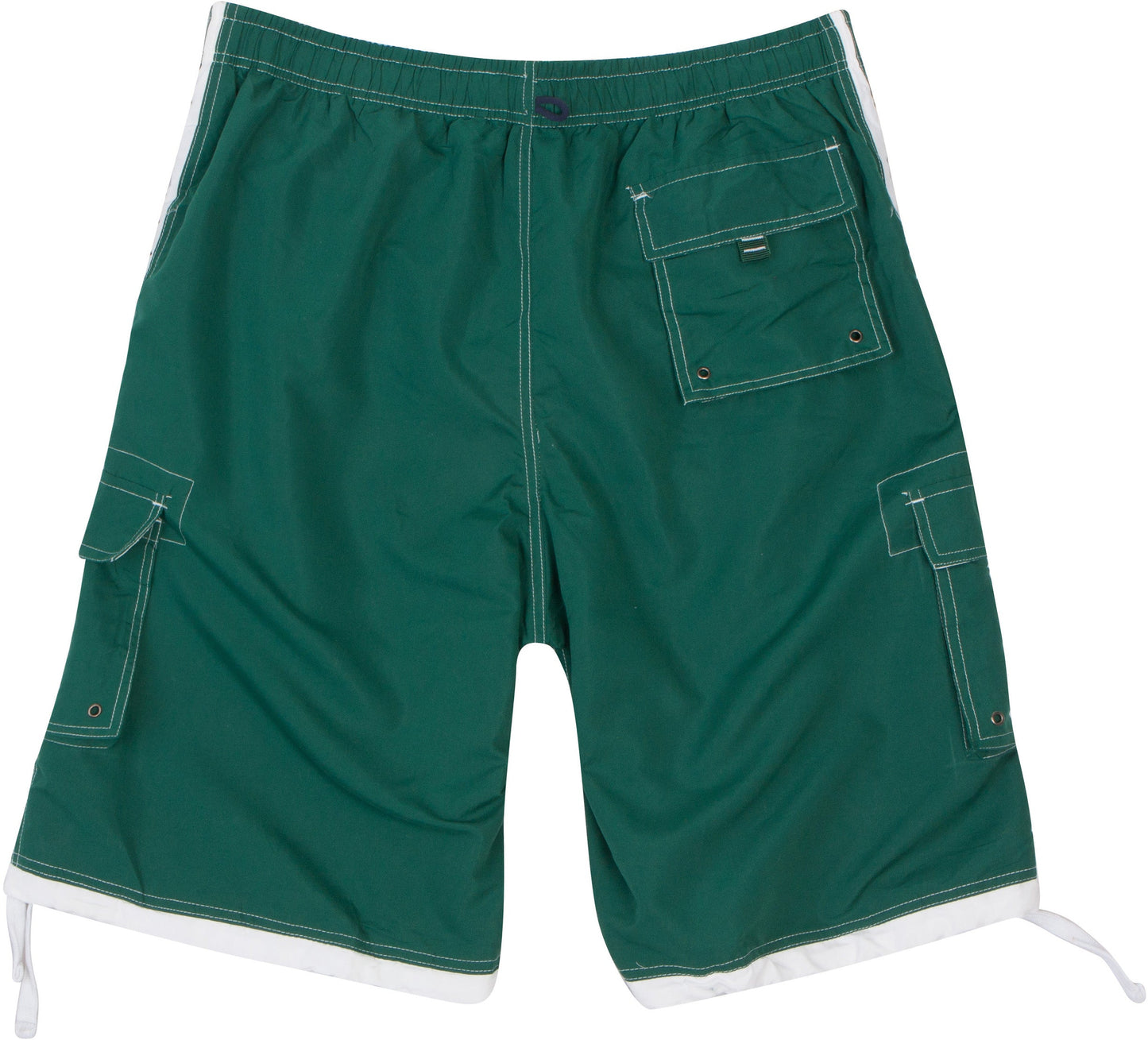 Men's Contrast Striped Solid Color Swim Trunks for Surfing and Skating by Sakkas - Concordia Style Boutique