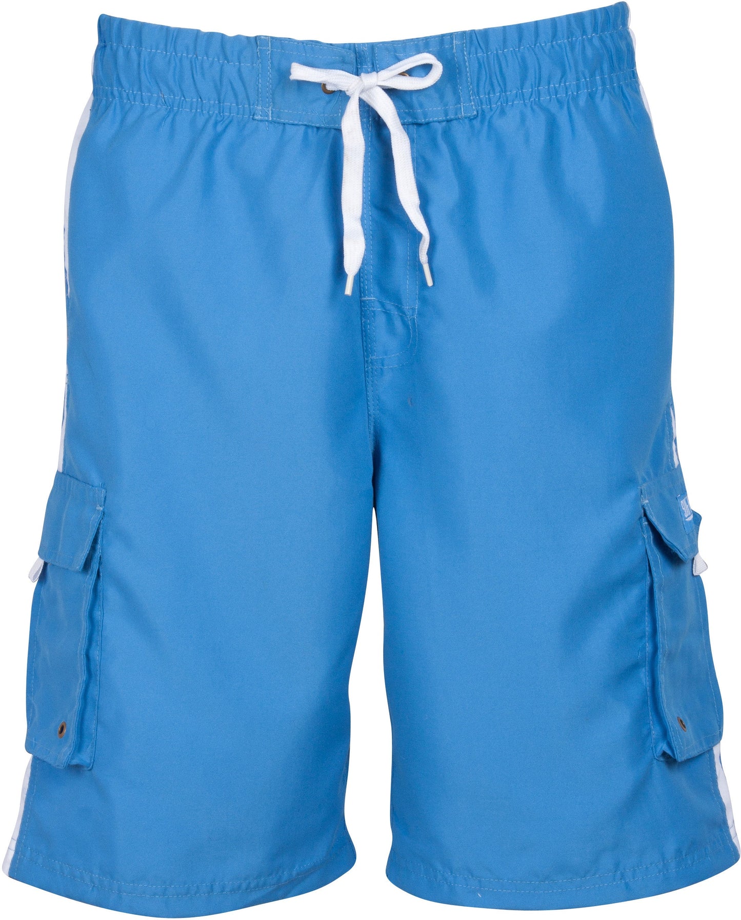 Men's Contrast Striped Solid Color Swim Trunks for Surfing and Skating by Sakkas - Concordia Style Boutique