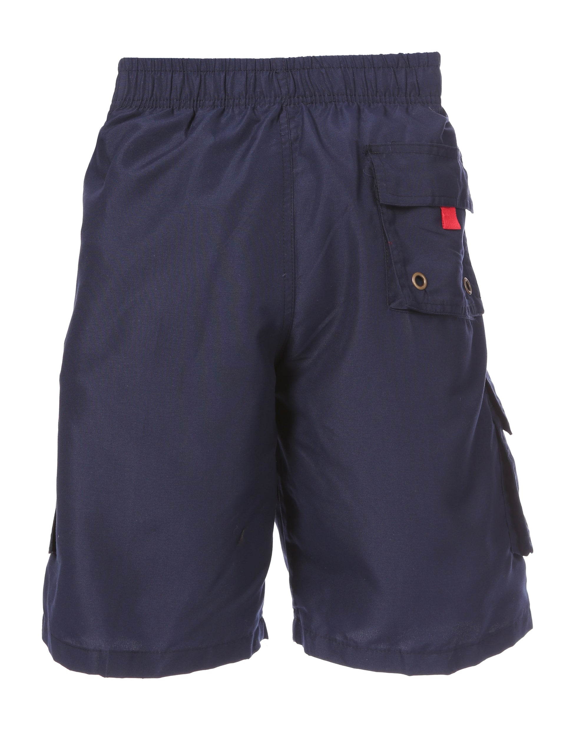 Men's Contrast Striped Solid Color Swim Trunks for Surfing and Skating by Sakkas - Concordia Style Boutique