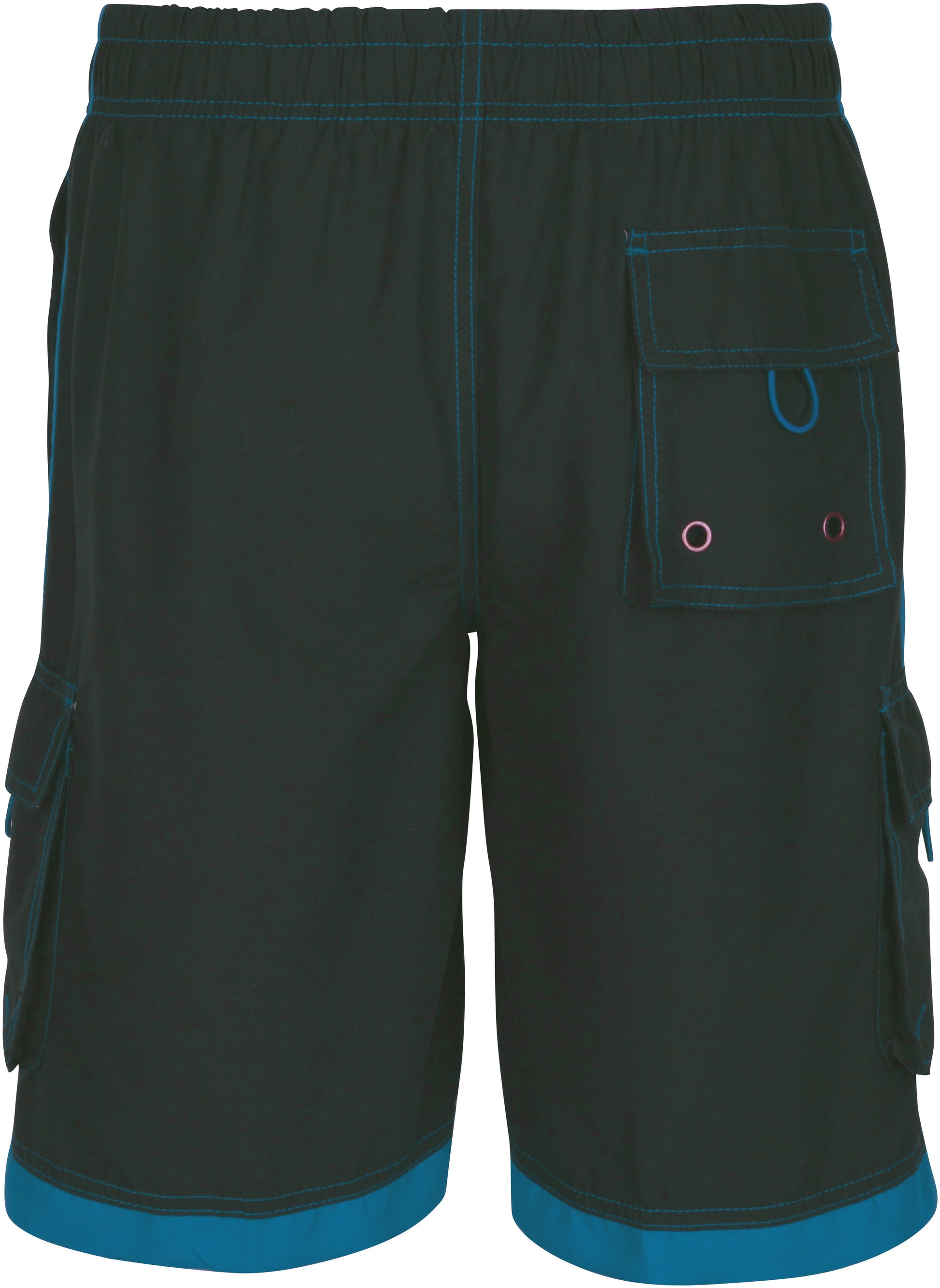 Sakkas Mens Contrast Stripes Skate Surf Board Short / Swim Trunks - Concordia Style Boutique