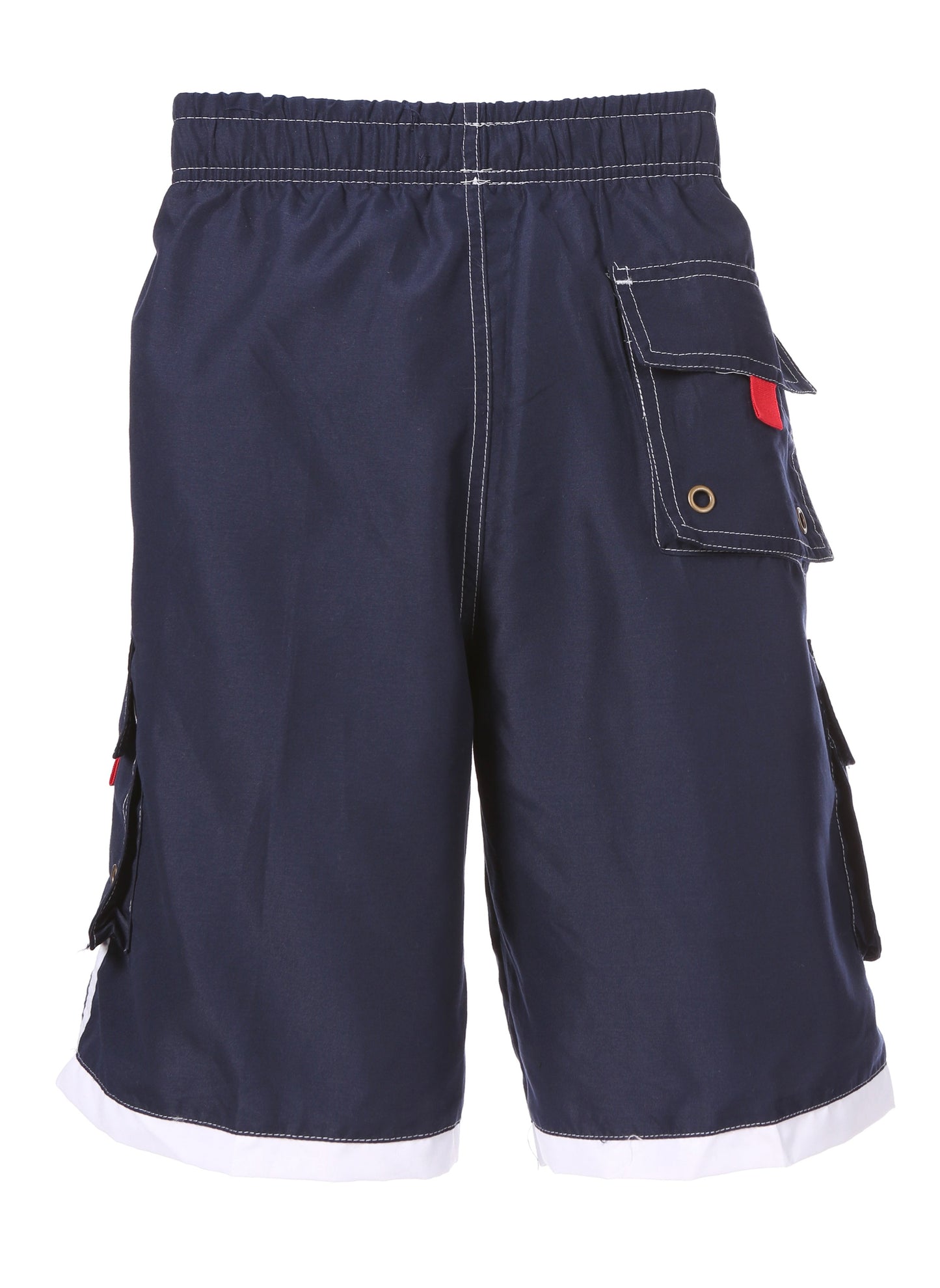 Sakkas Mens Contrast Stripes Skate Surf Board Short / Swim Trunks - Concordia Style Boutique