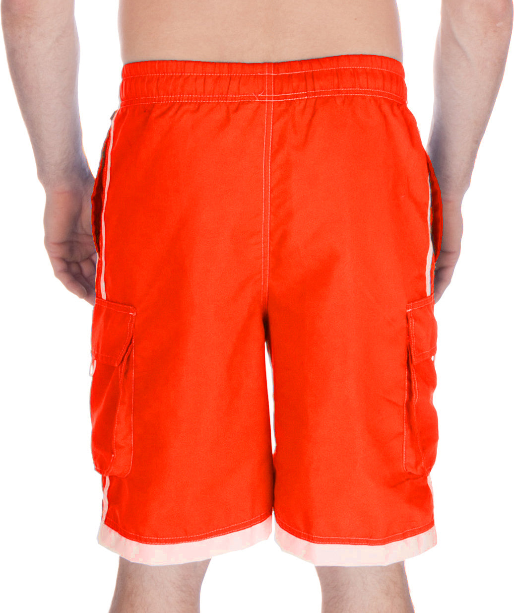 Sakkas Mens Contrast Stripes Skate Surf Board Short / Swim Trunks - Concordia Style Boutique