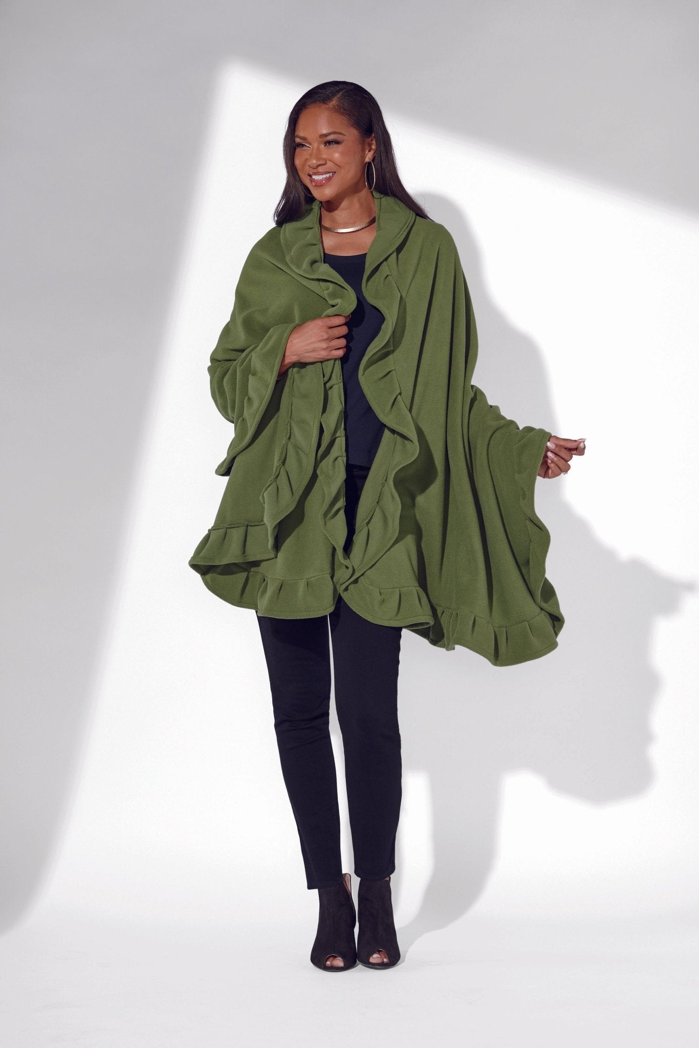 Wrapped in Ruffles Shawl by Studio EY