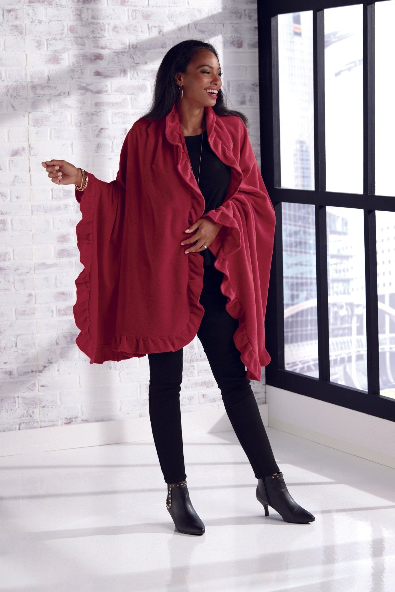 Wrapped in Ruffles Shawl by Studio EY