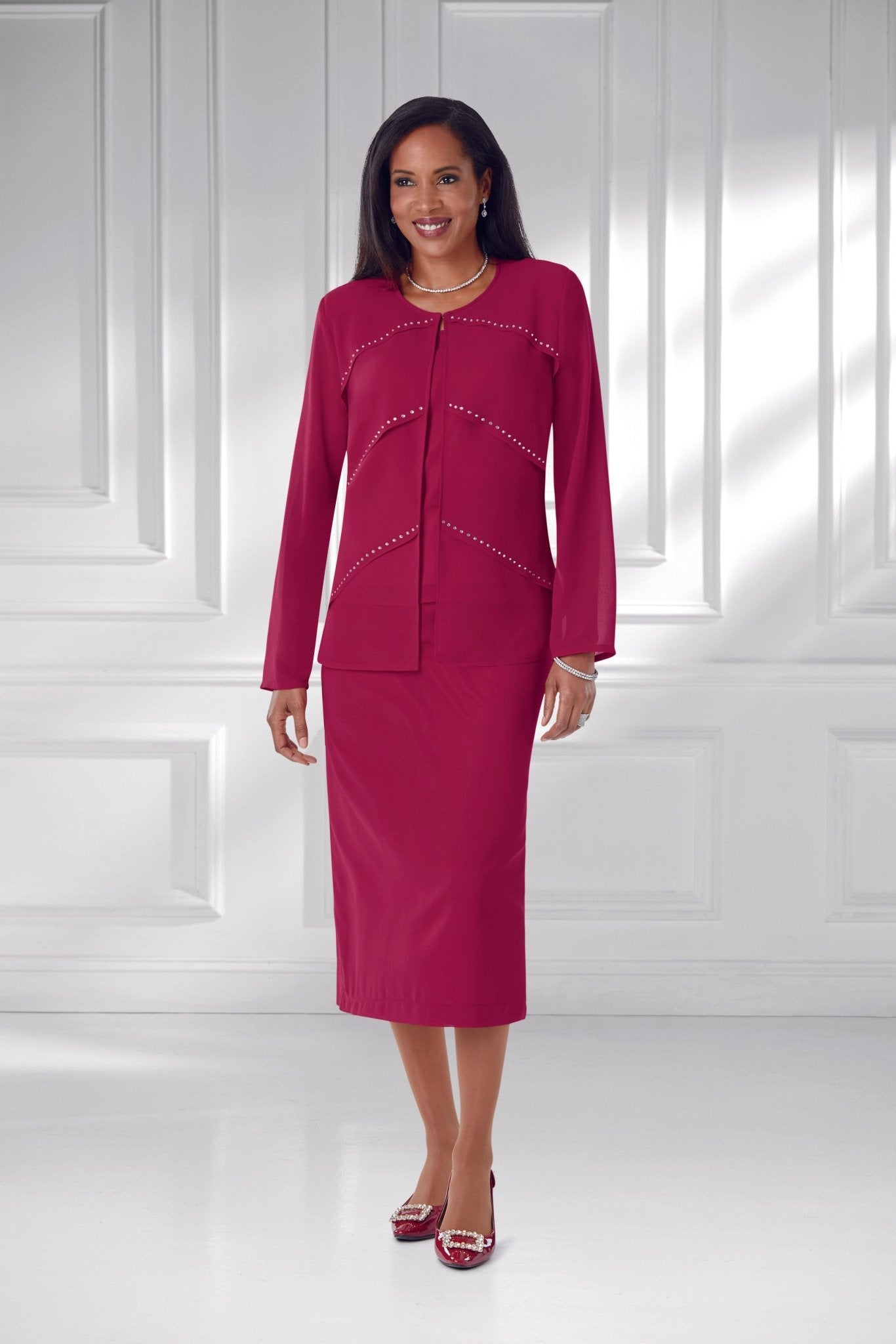 New Angle Tiered 3-Pc. Suit by EY Boutique