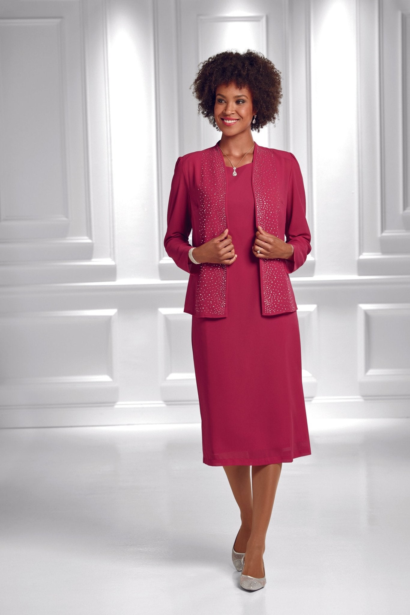 Lines of Shine Jacket Dress by EY Boutique