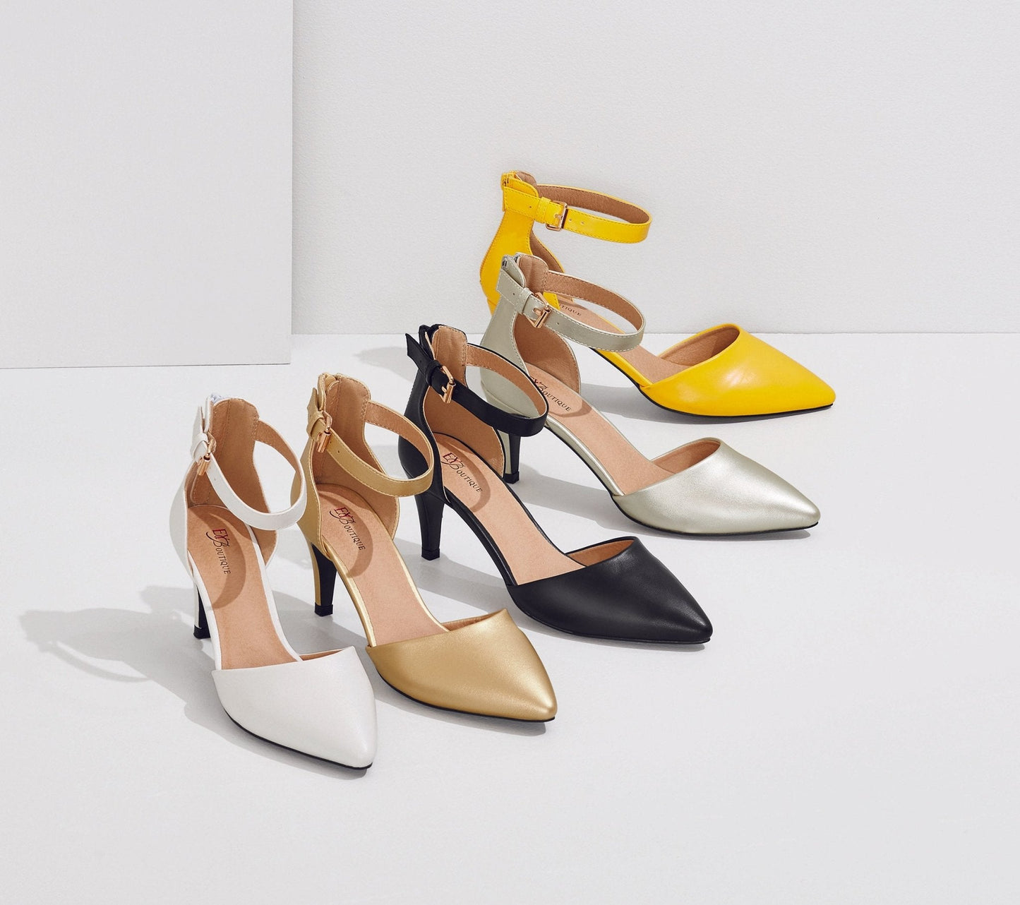 Ankle-Strap Pumps by EY Boutique