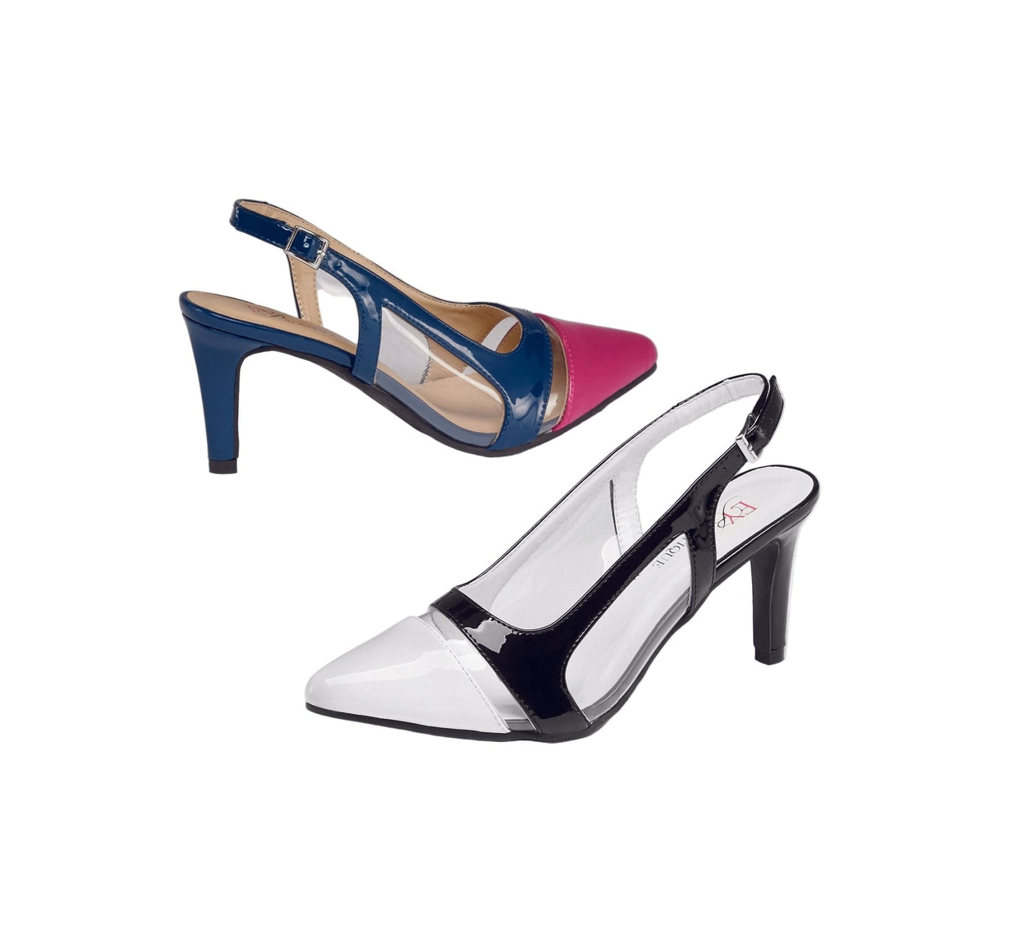 Colorblock Slingback by EY Boutique