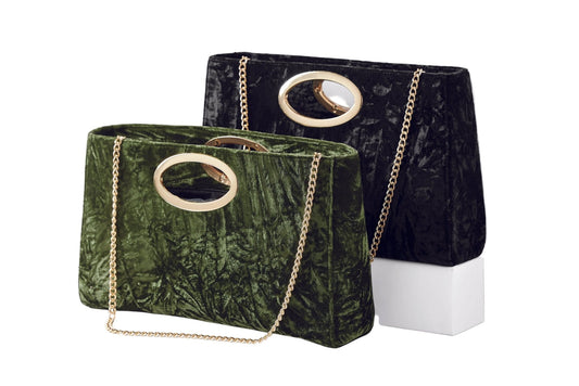 Crushed on Velvet Handbag by EY Boutique