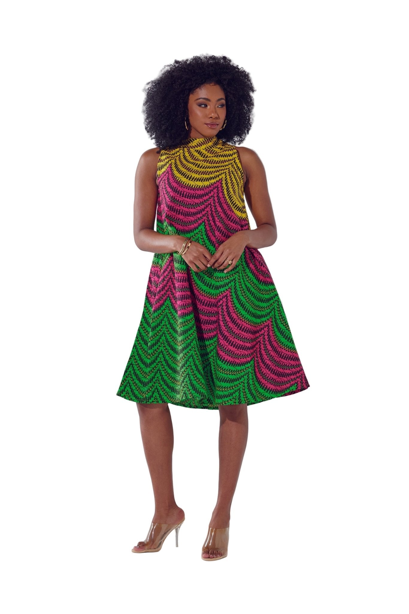 Tyra's Tri-Color Swing Dress by Studio EY