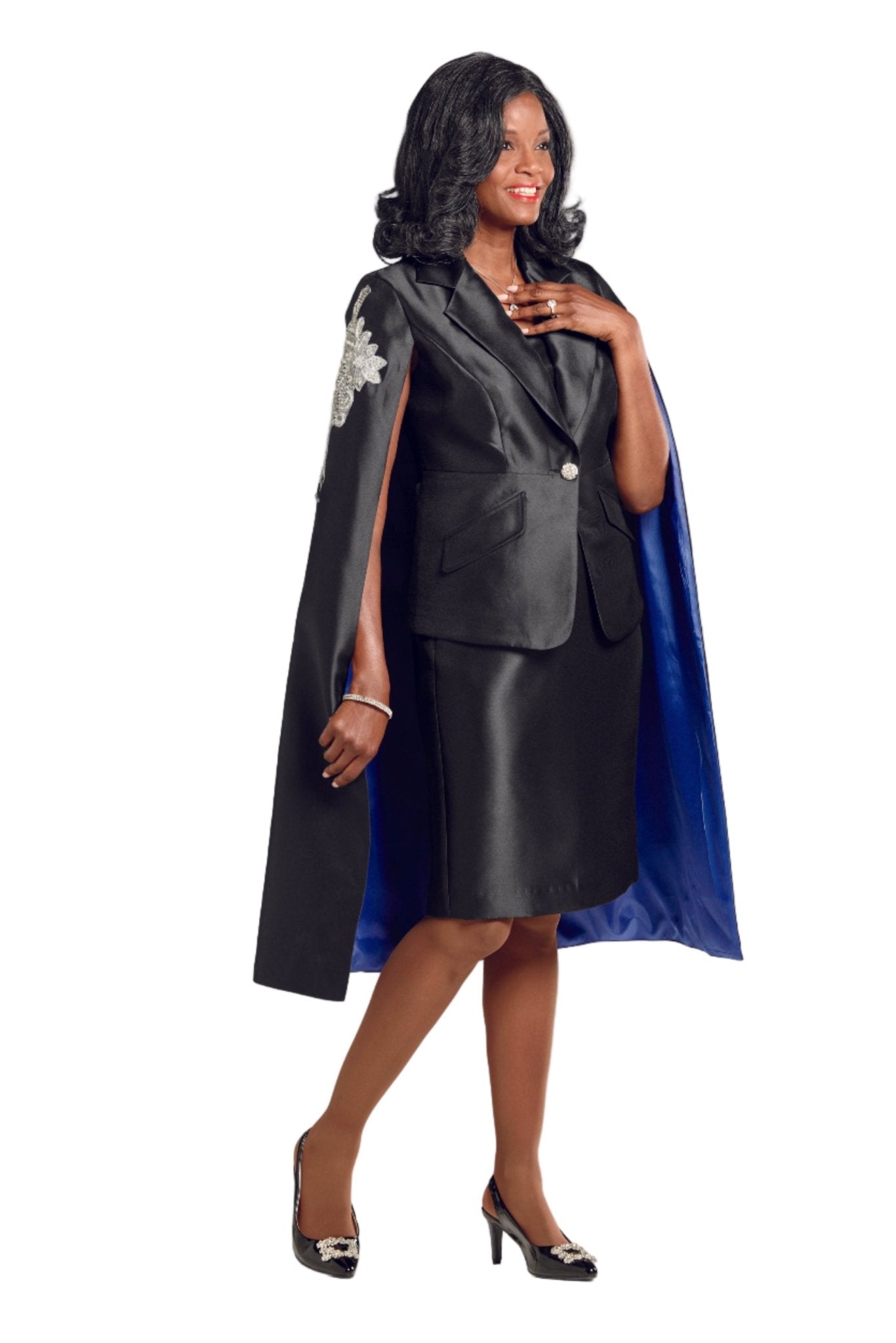 Ultimate Shoulders Cape Suit by Dorinda Clark-Cole