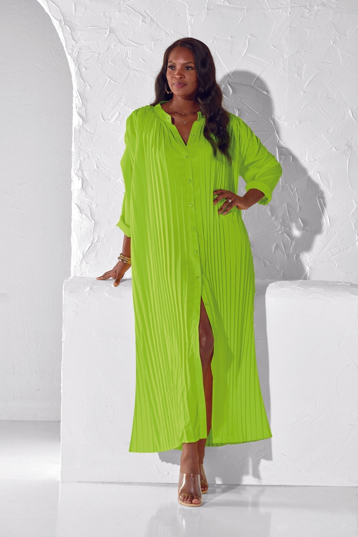 All Buttoned Up Maxi Dress by EY Boutique