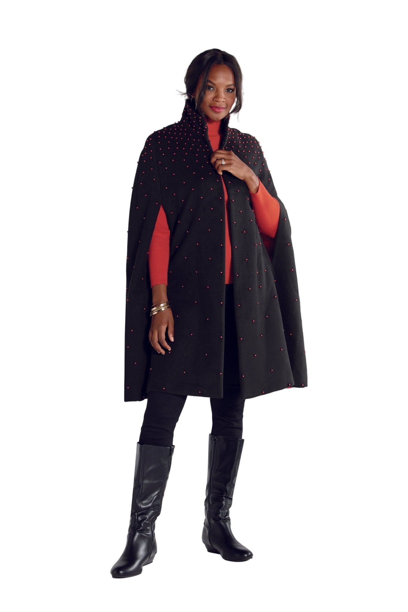 Treasure of Pearls Ombré Cape by LUXE