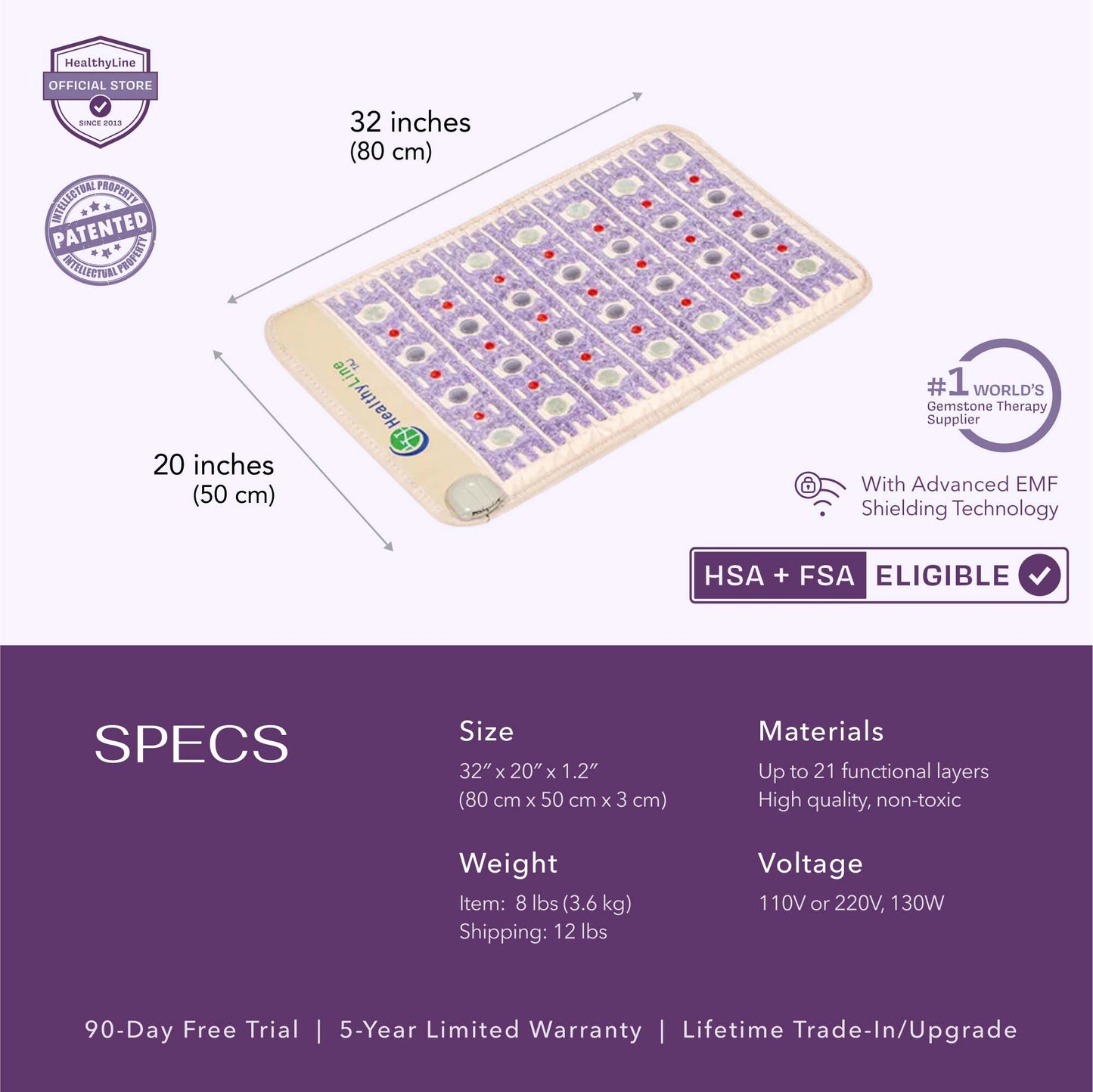 TAJ Series | PEMF Far Infrared Heating Mats