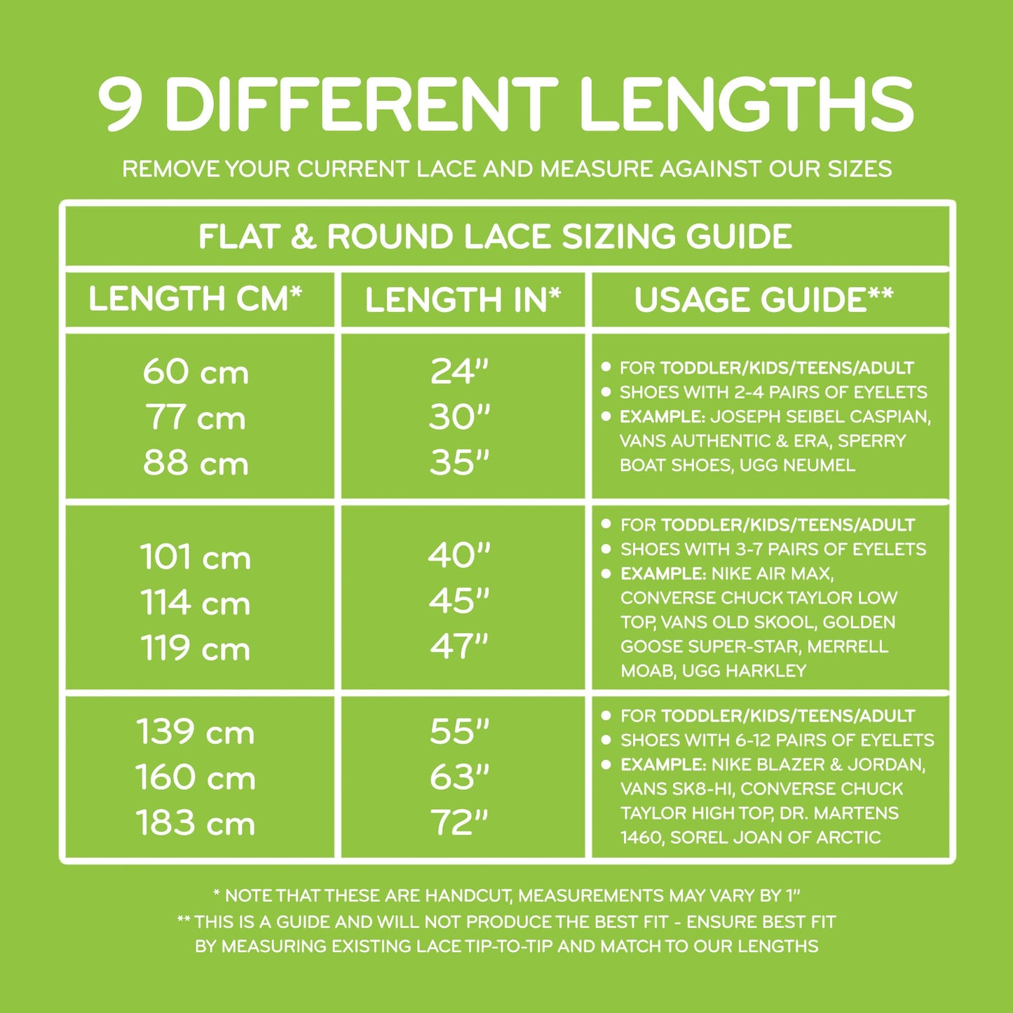 Neon Green Flat Elastic Stretch Shoe Laces