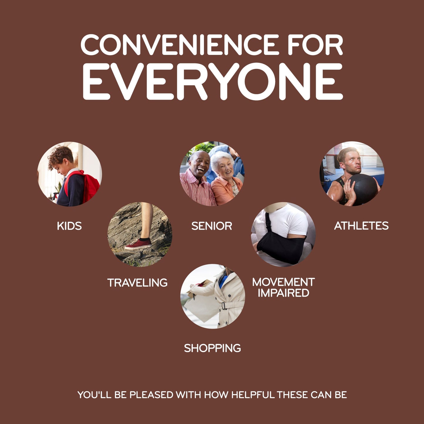 Brown Flat Elastic Stretch Shoe Laces