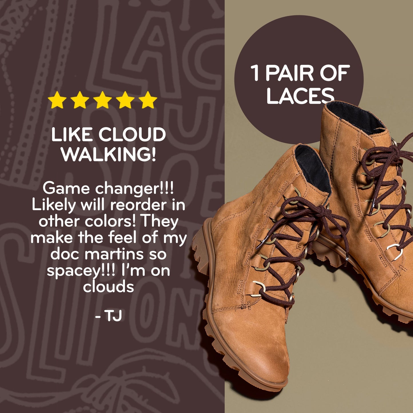 Dark Brown Round Elastic Stretch Shoe Laces