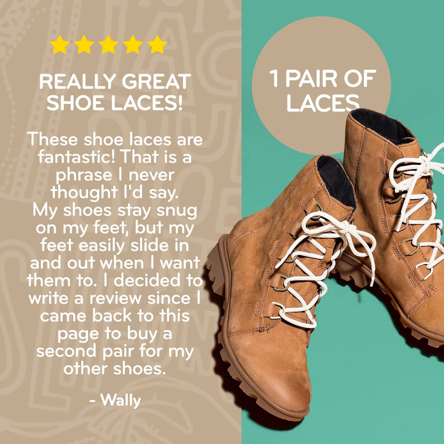 Ivory Round Elastic Stretch Shoe Laces