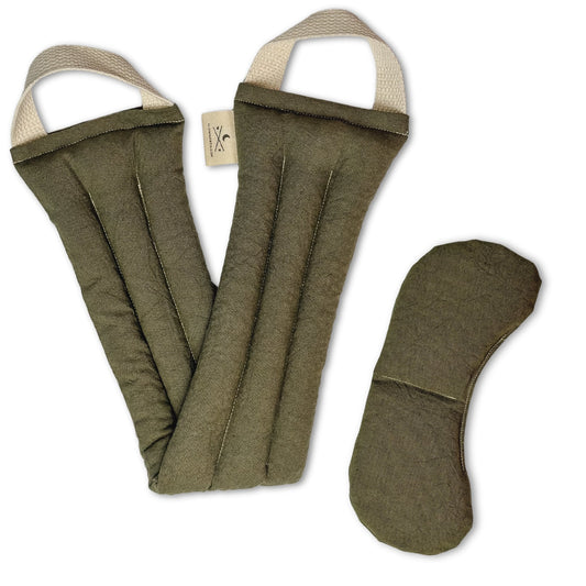 Eye Mask + Neck Wrap Bundle - Olive - Concordia Style Boutique