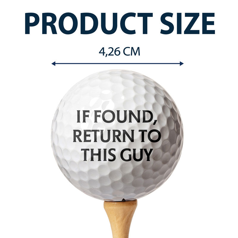 Personalized Golf Ball  - "If Found Return To This Guy" -  Personalized  Custom Photo - Gift For Dad, Father, Grandpa, Golfer, Golf Lover - Premium Golf Ball from Concordia Style Boutique - Just $15.34! Shop now at Concordia Style Boutique