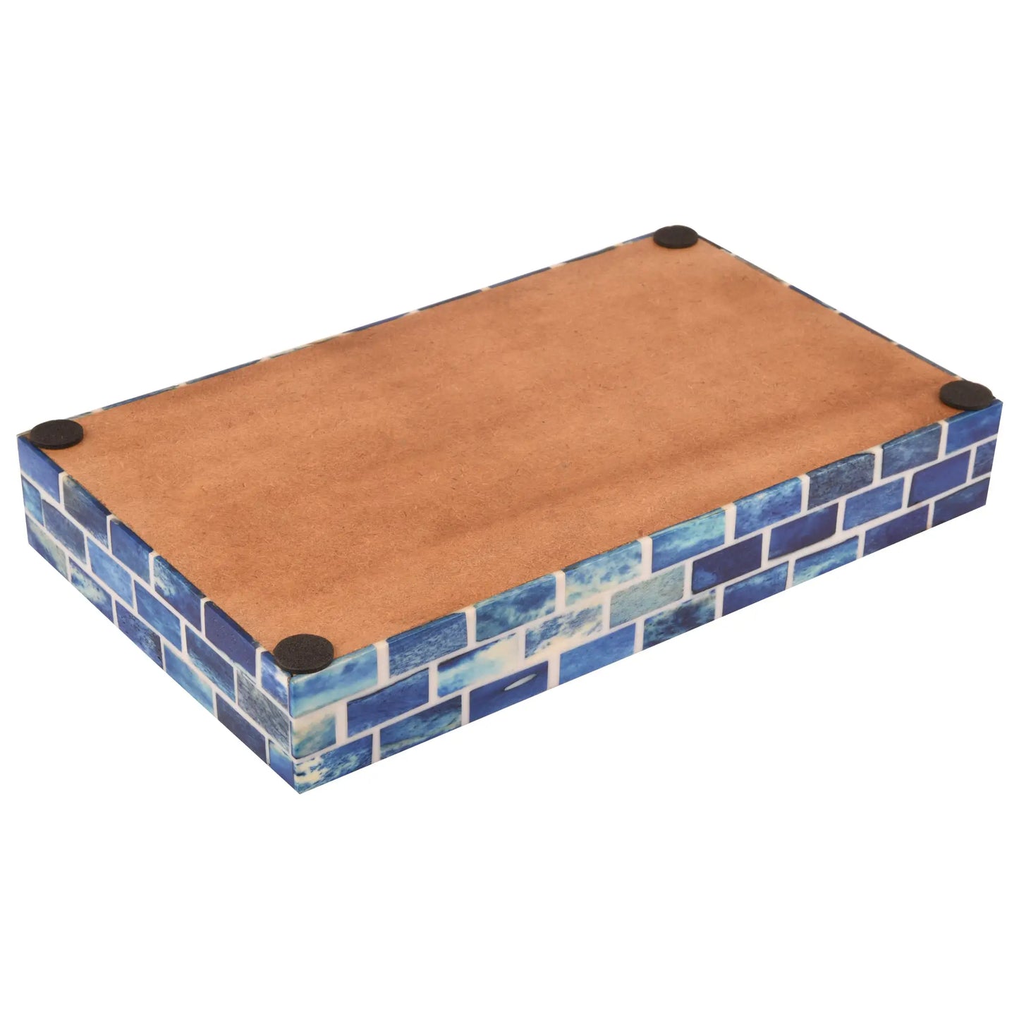 Vanity Trays Parlour Bond Pattern Bone & Resin Inlay Collection in 10x6 - Concordia Style Boutique