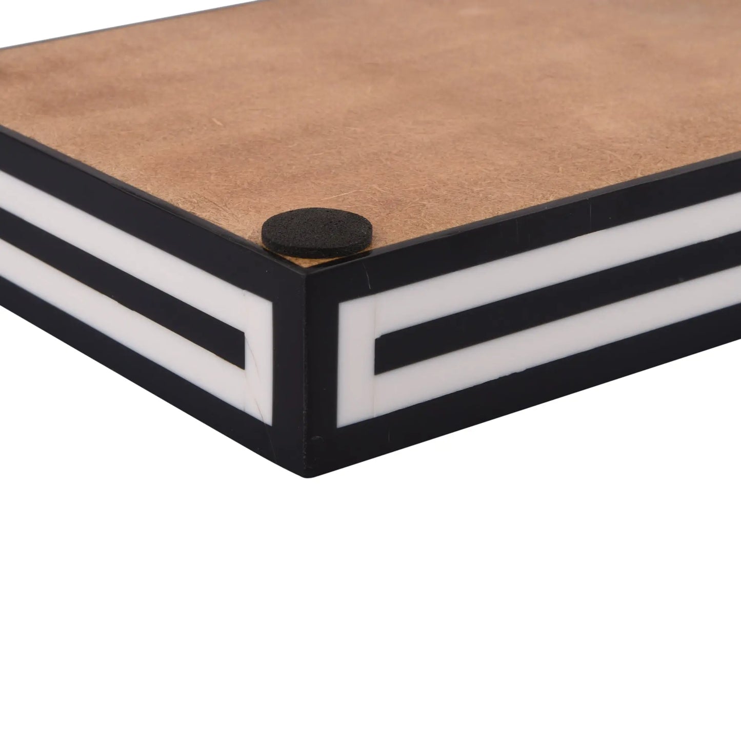 Vanity Trays Parlour Concentric Pattern Wood & Resin Inlay Collection in 10x6 - Concordia Style Boutique