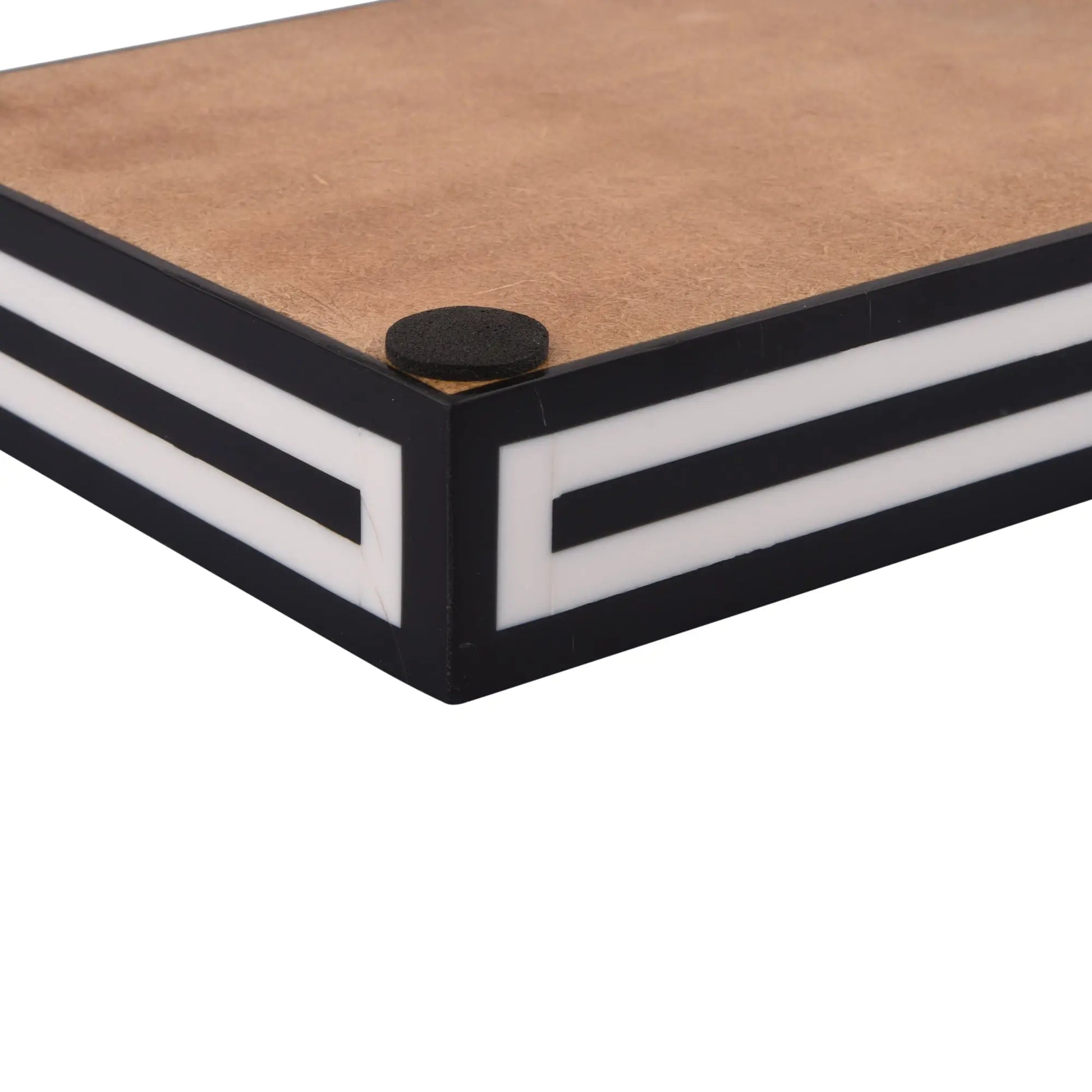 Vanity Trays Parlour Concentric Pattern Wood & Resin Inlay Collection in 10x6 - Concordia Style Boutique