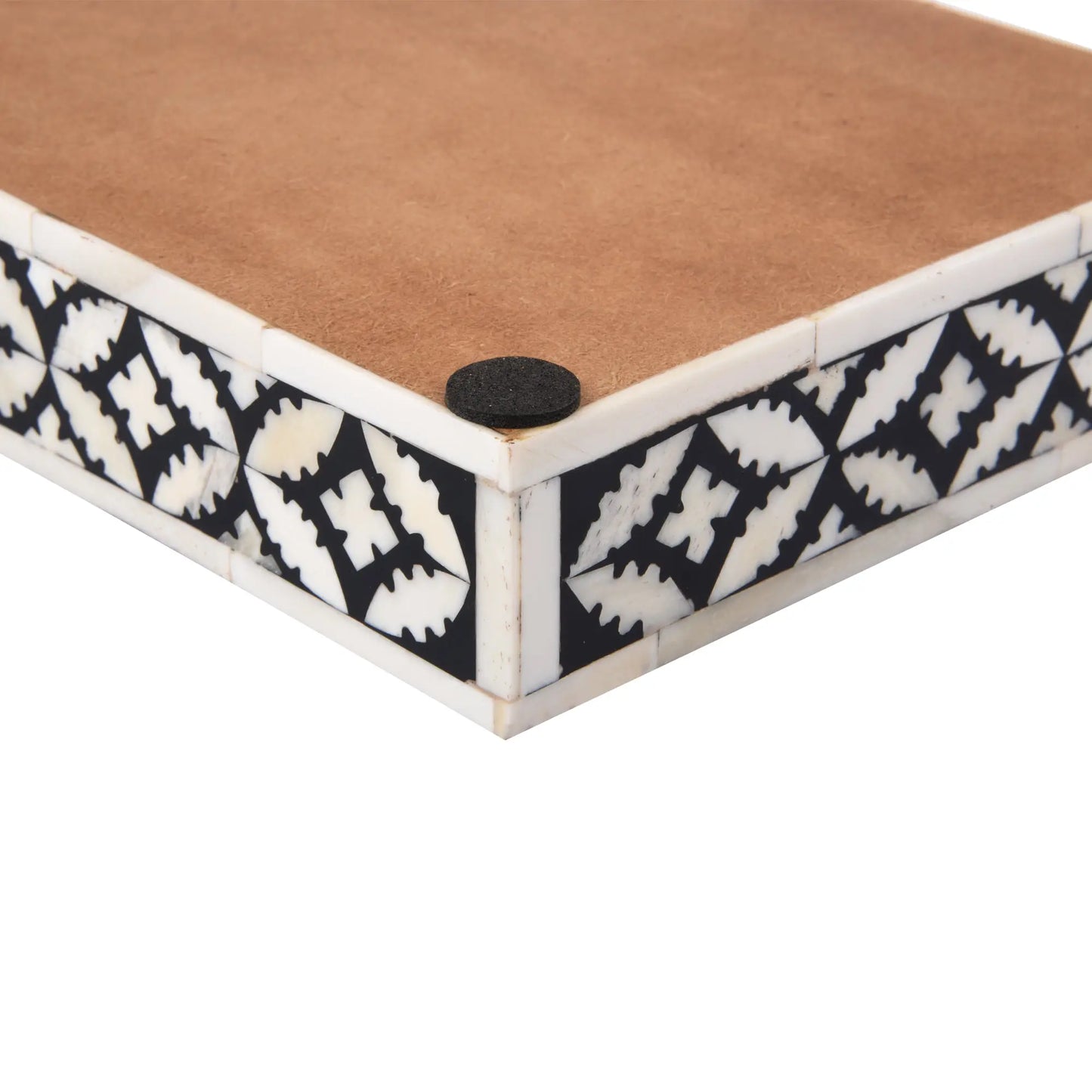 Vanity Trays Parlour Rummy Pattern Bone & Resin Inlay Collection in 10x6 - Concordia Style Boutique