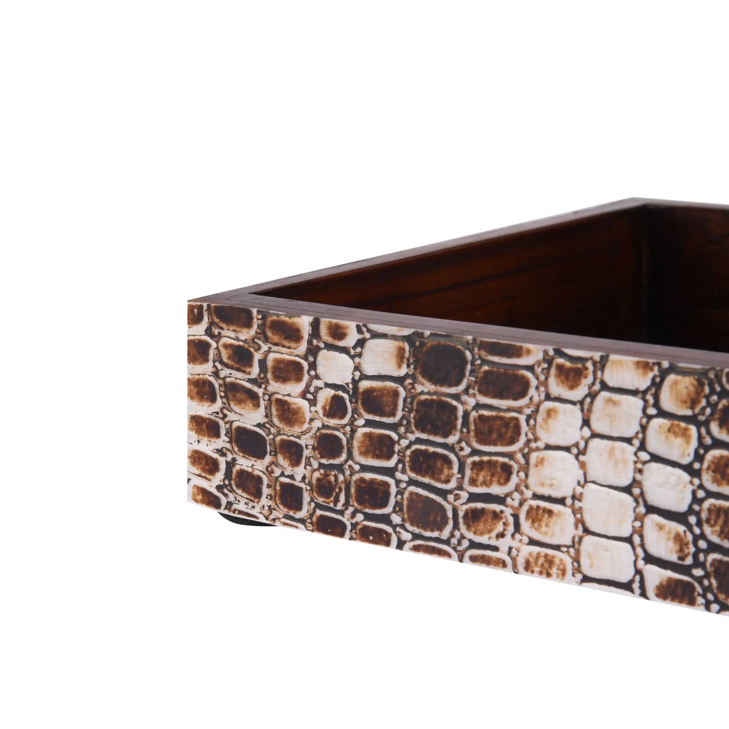 Vanity Trays Parlour Snap Pattern Bone Inlay Collection in 10x6 - Concordia Style Boutique