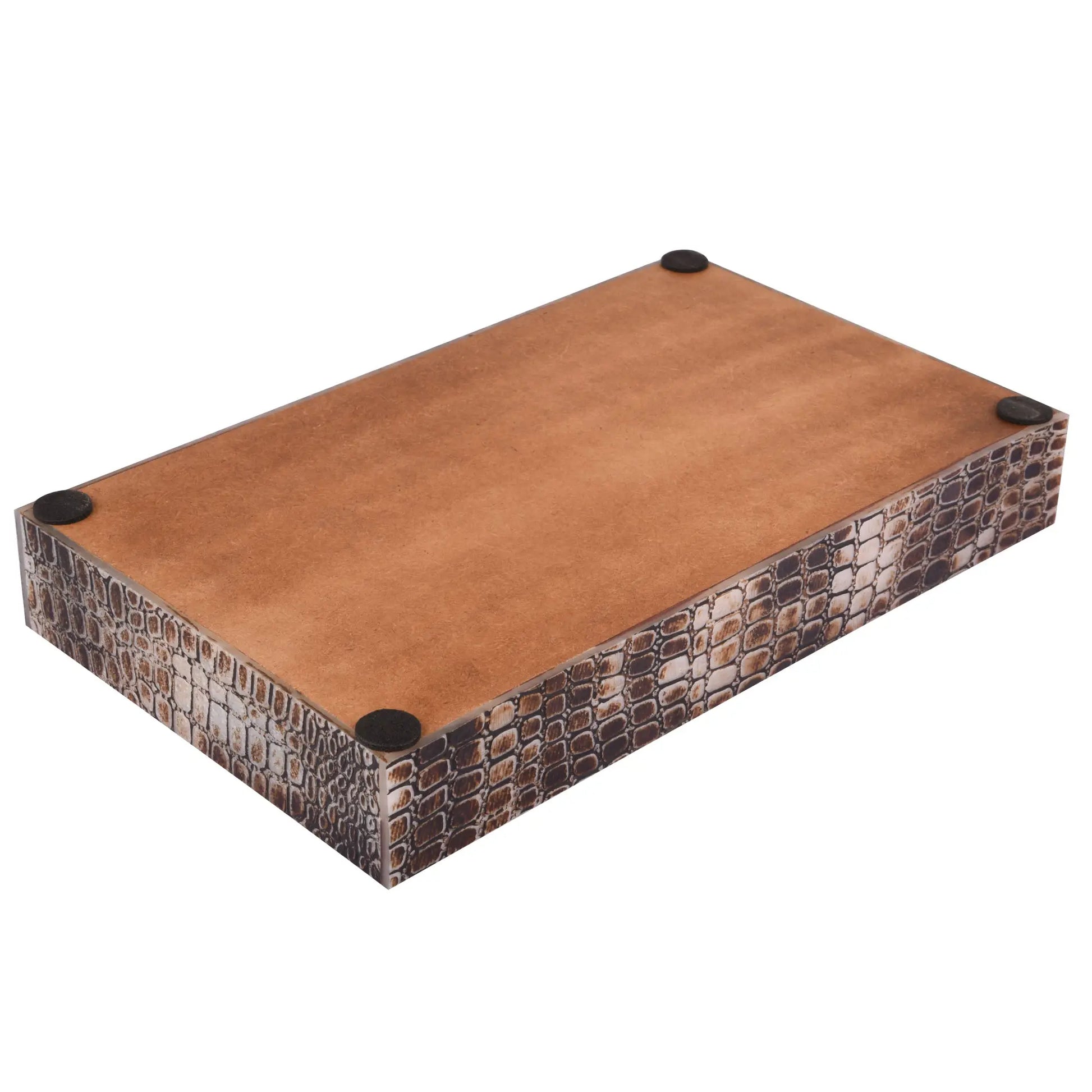 Vanity Trays Parlour Snap Pattern Bone Inlay Collection in 10x6 - Concordia Style Boutique