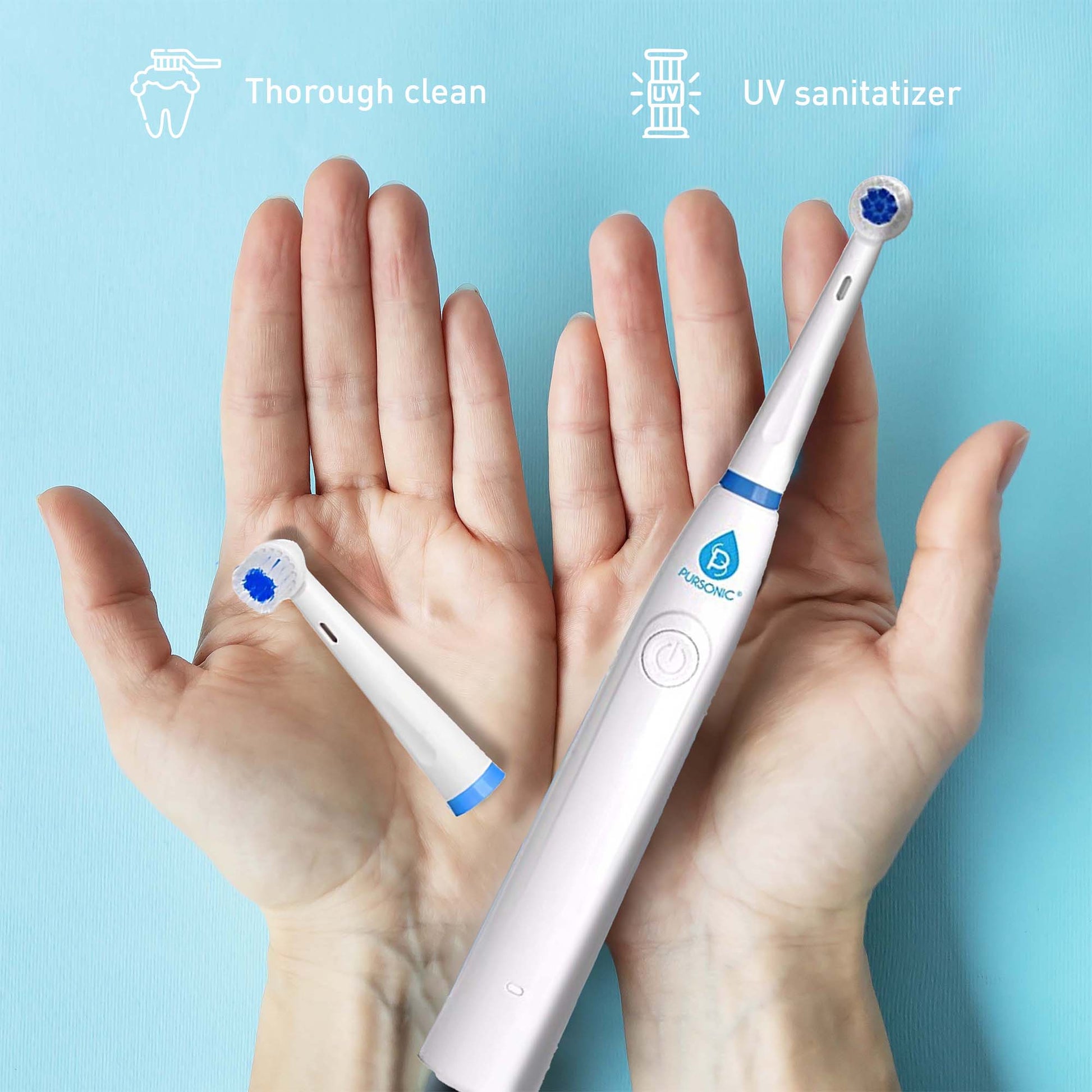 Pursonic Advanced Smile Care Bundle – LED Whitening Kit, Whitening Strips, & Electric Toothbrush - Concordia Style Boutique