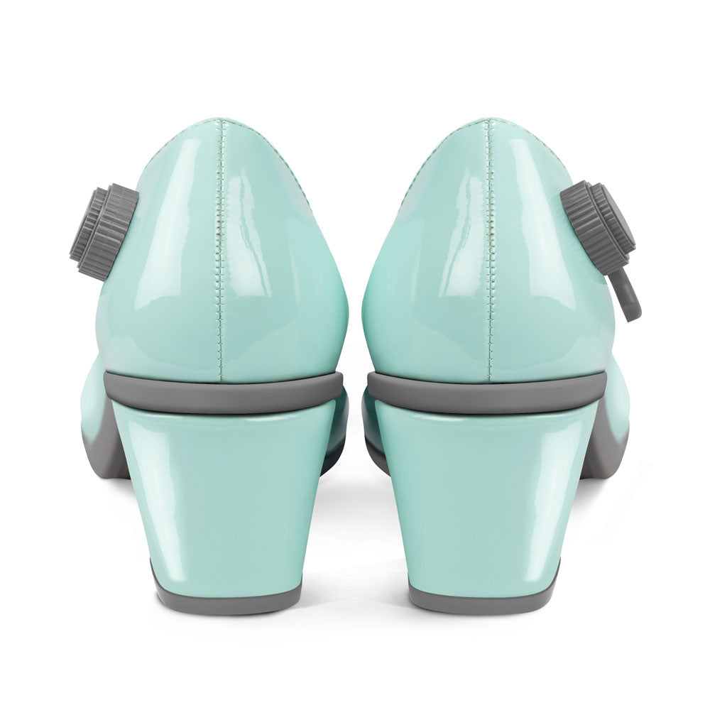 Chocolaticas® Mid Heels Typewriter Women's Mary Jane Pump - Concordia Style Boutique