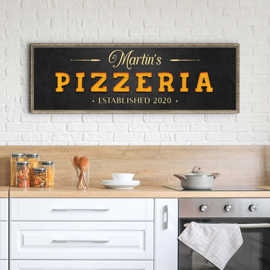 Wood Pizzeria Sign
